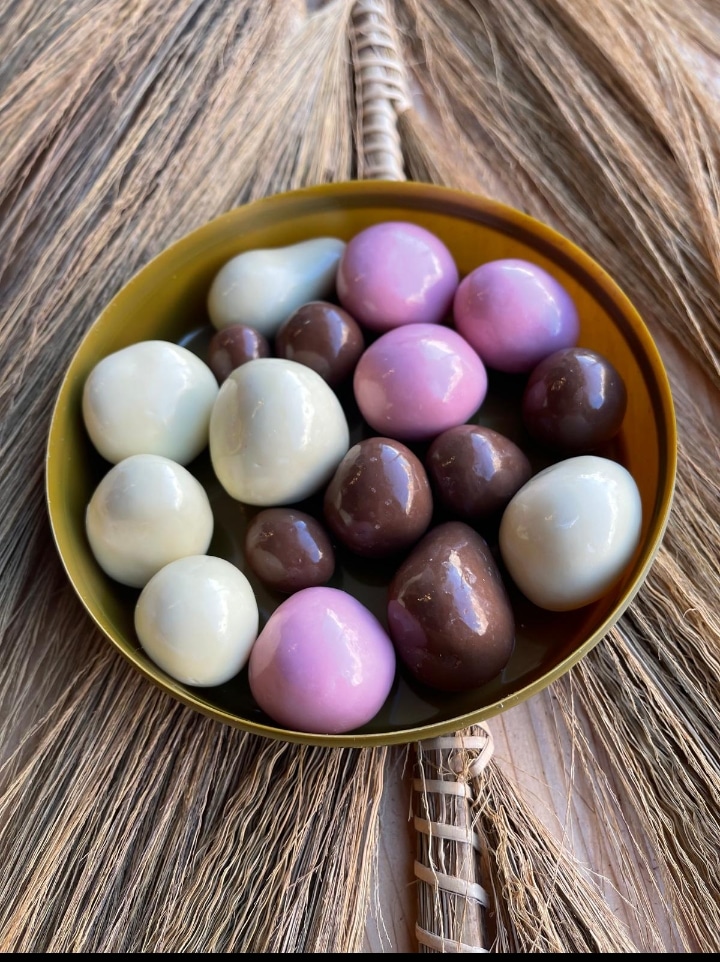 Zoetterette mix gedroogde Aardbeien melk, witte, Ruby Chocolade - Afbeelding 2