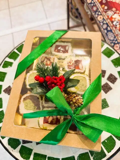 Zoetterette KERSTBOOM Turks fruit kraft doos - Afbeelding 2